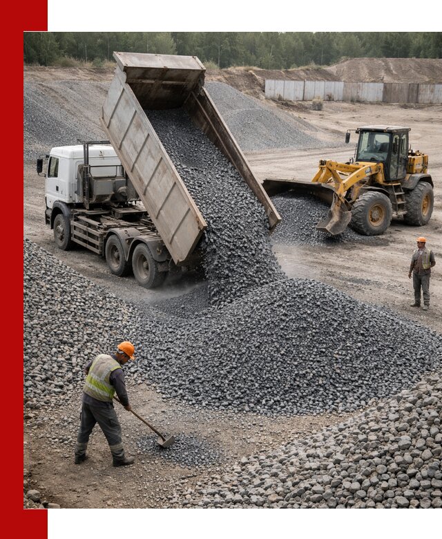 Щебень габбро-диабаз фр. 5-20 с доставкой в Астрахани