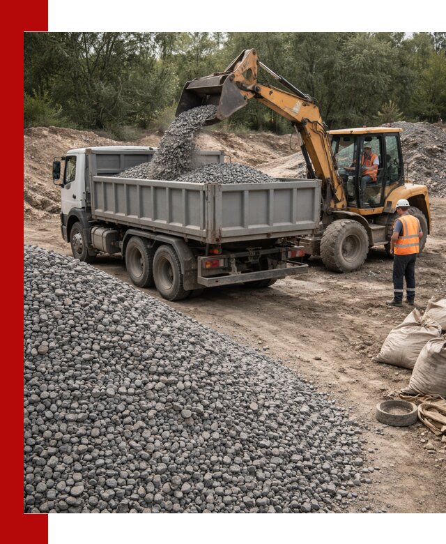 Доставка гравийного щебня в Астрахани оптом и в розницу