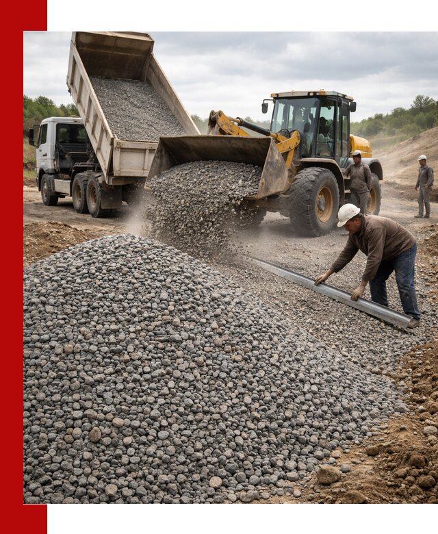 Гравийный щебень фракция 5-20 с доставкой в Астрахани