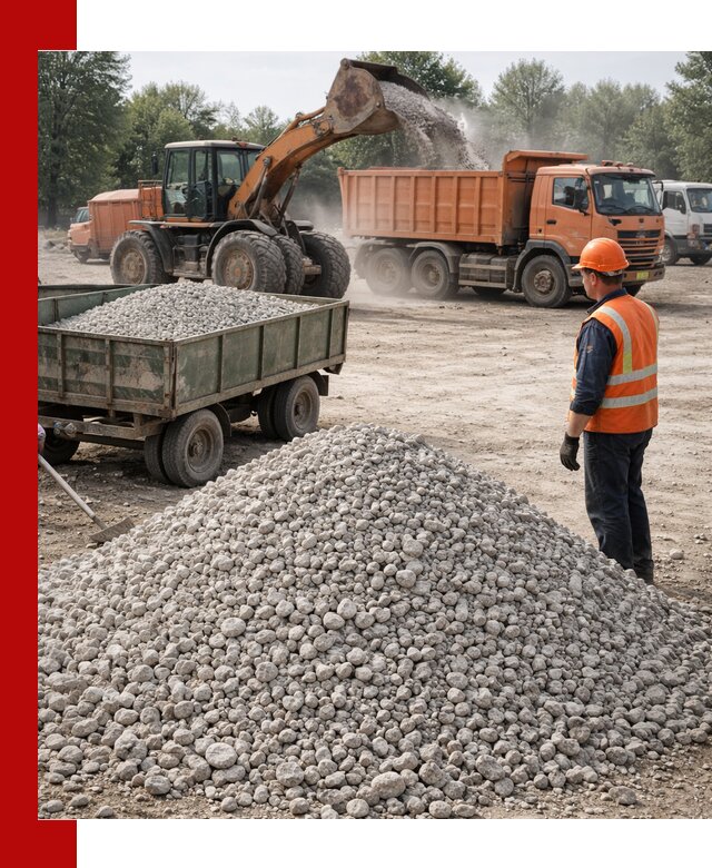 Доставка известнякового щебня фракция 20–40 в Астрахани