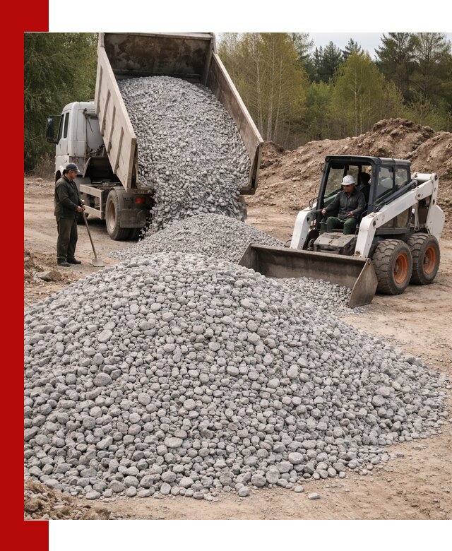 Доставка доломитового щебня в Астрахани напрямую от карьера