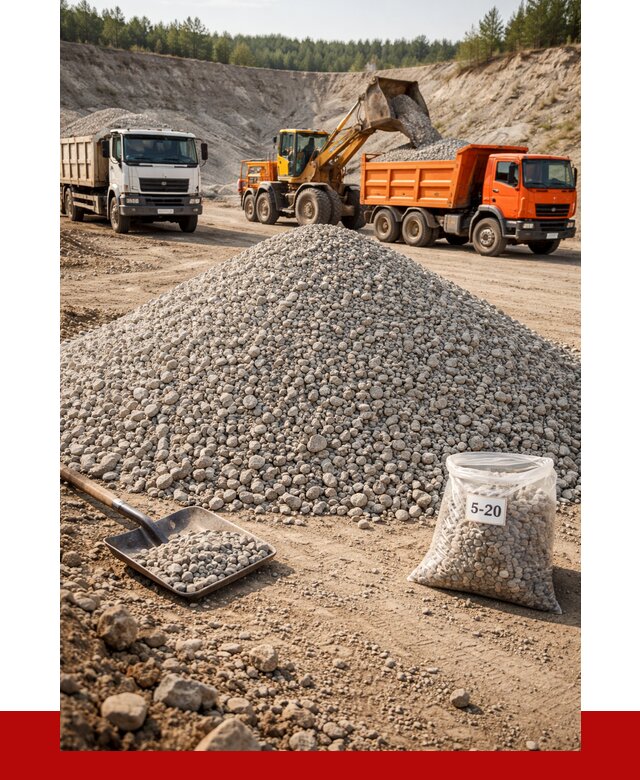 Доломитовый щебень фр. 5-20 в Астрахани от 4316 р. | ПРОНЕРУДСтр