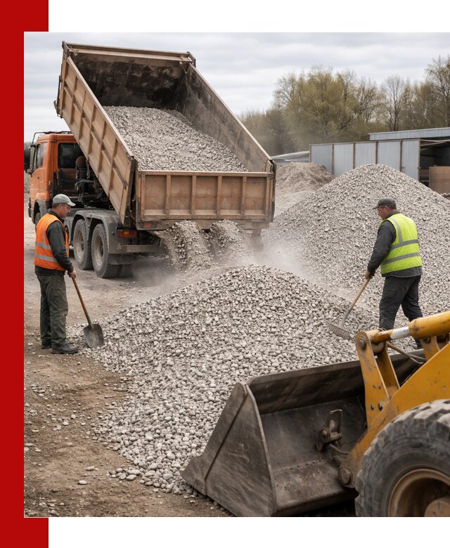 Доломитовый щебень фракции 5-20 с доставкой в Астрахани