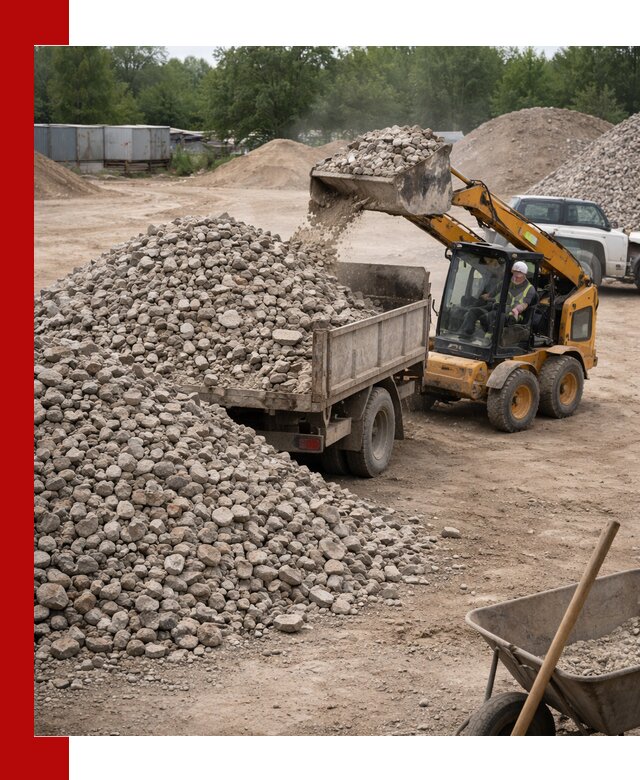 Доставка вторичного щебня в Астрахани для строительных работ