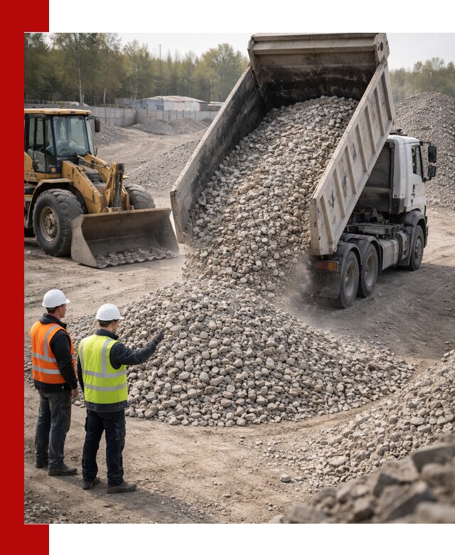 Вторичный щебень фракция 40–70 доставка в Астрахани