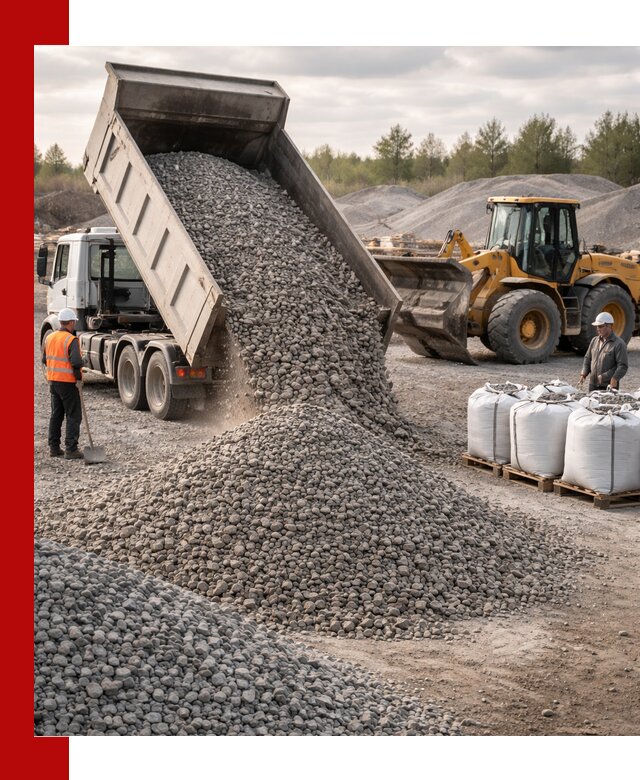 Бетонный щебень фракция 5–20 с доставкой в Астрахани