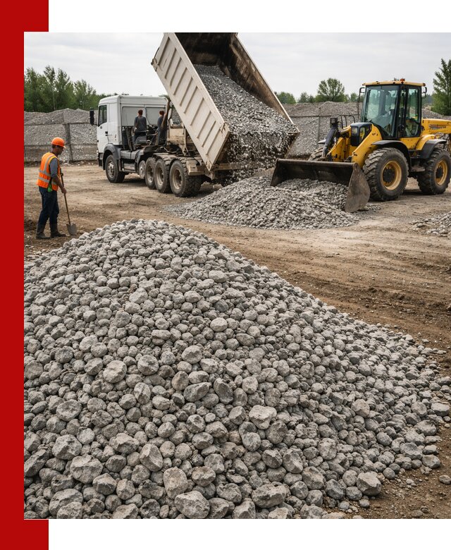 Доставка бетонного щебня фракции 40-70 в Астрахани