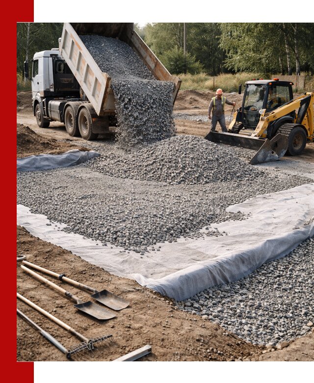 Щебень для фундамента с доставкой в Астрахани