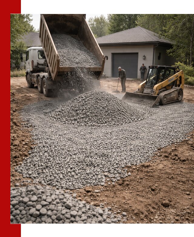 Щебень для парковки в Астрахани: доставка и укладка качественного материала