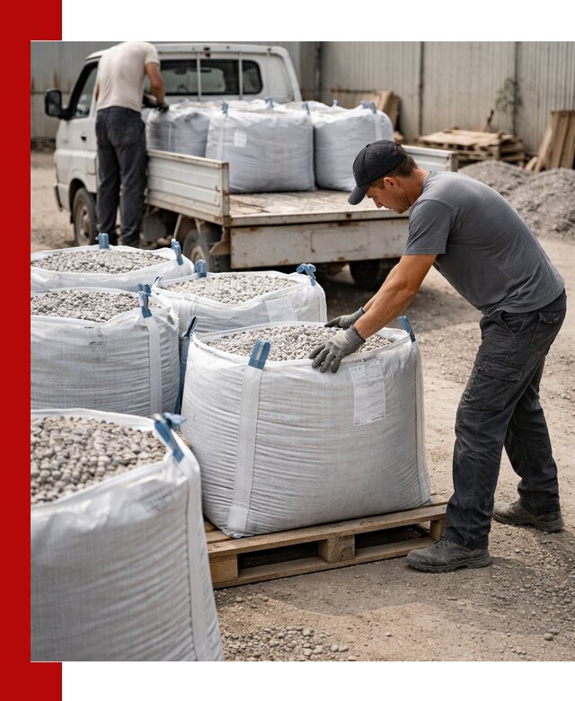 Доставка щебня в мешках по выгодным ценам в Астрахани