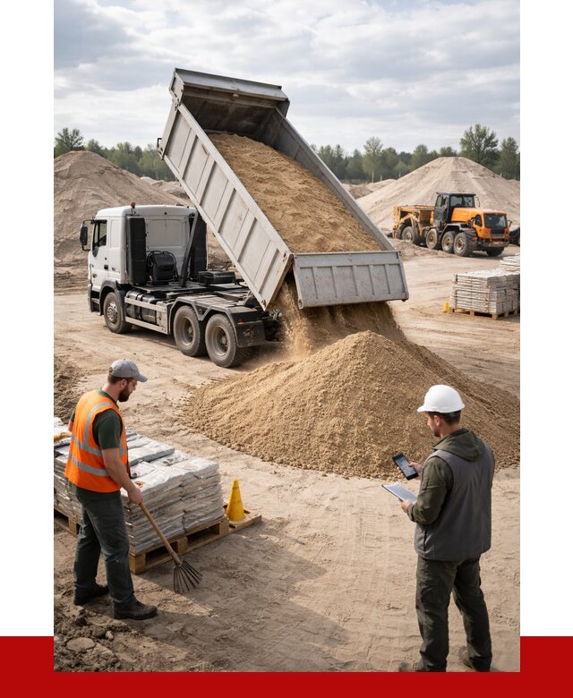 Карьерный песок с доставкой в Астрахани от 3699 р. ПРОНЕРУДСтр