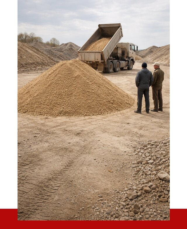 Карьерный песок крупнозернистый в Астрахани от 8735 р | ПРОНЕРУДСтр