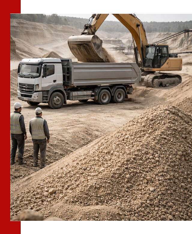 Карьерный крупнозернистый песок с доставкой в Астрахани