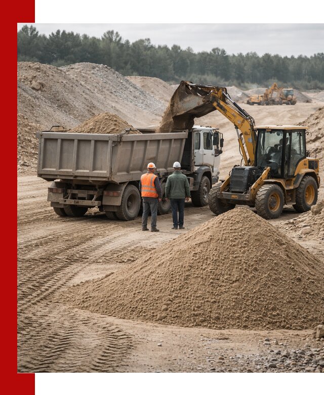 Карьерный среднезернистый песок с доставкой в Астрахани