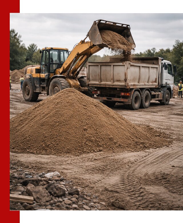 Доставка речного песка навалом в Астрахани быстро и выгодно