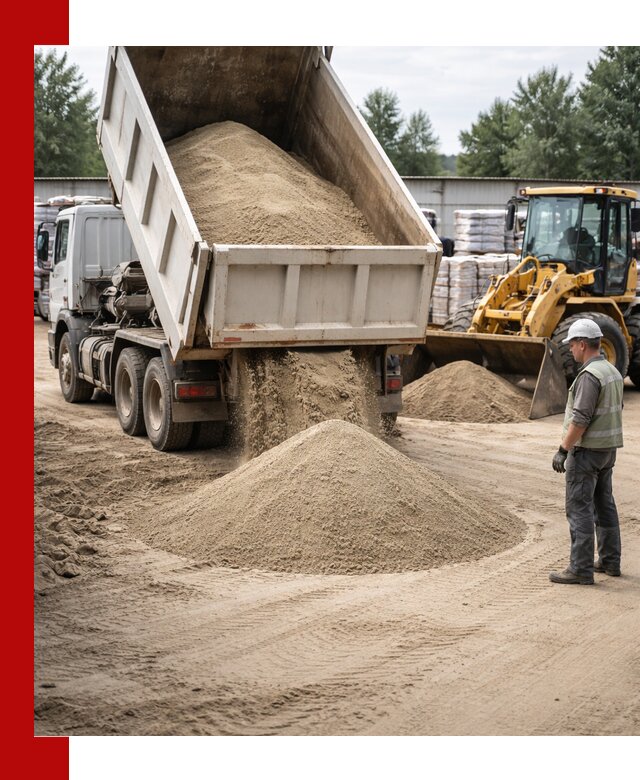 Поставка и доставка песка для бетона в Астрахани