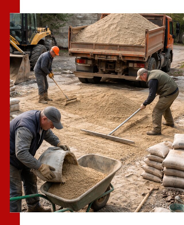 Поставка песка для стяжки в Астрахани с быстрой доставкой