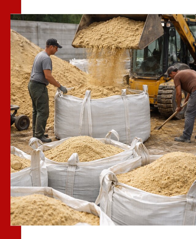 Поставка качественного песка для кладки в Астрахани