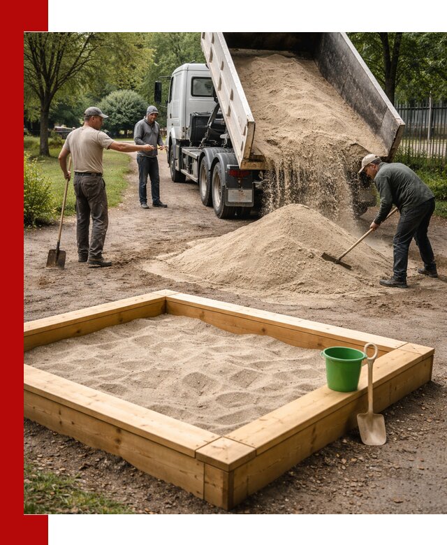 Песок для песочницы с доставкой в Астрахани недорого и чистый