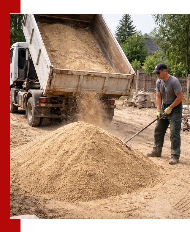 Доставка сухого песка самосвалами в Астрахани