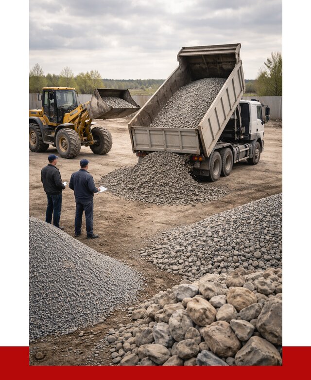 Гравий и камень с доставкой в Астрахани от 4316 р. - ПРОНЕРУДСтр