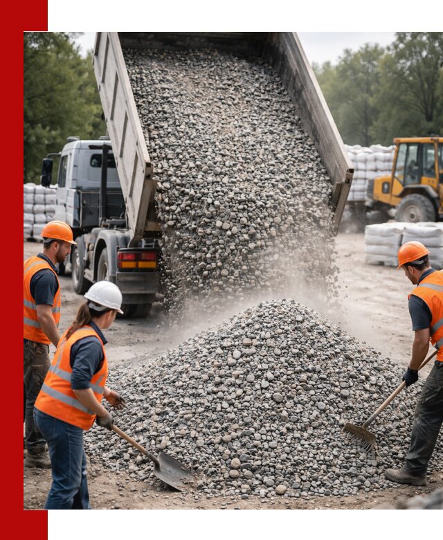 Доставка гравия и камня в Астрахани оптом и в розницу