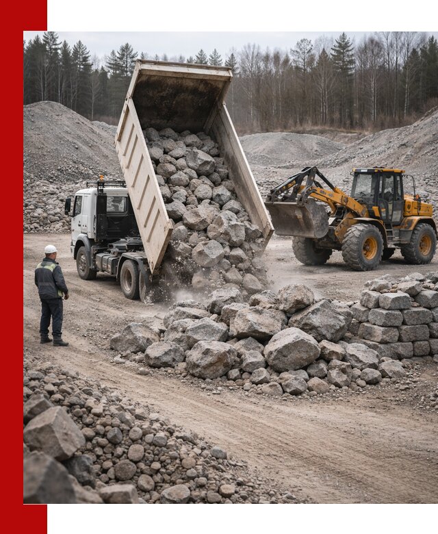 Доставка и продажа бутового гранитного камня в Астрахани