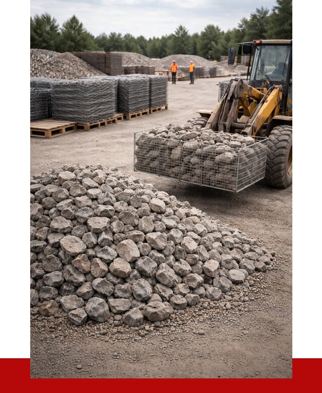 Камень для габионов фракция 70-150 в Астрахани от 4316 р. | ПРОНЕРУДСтр