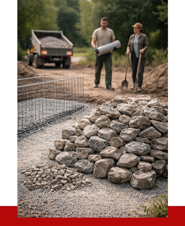 Камень для габионов фракция 100-200 в Астрахани от 4932 р. | ПРОНЕРУДСтр