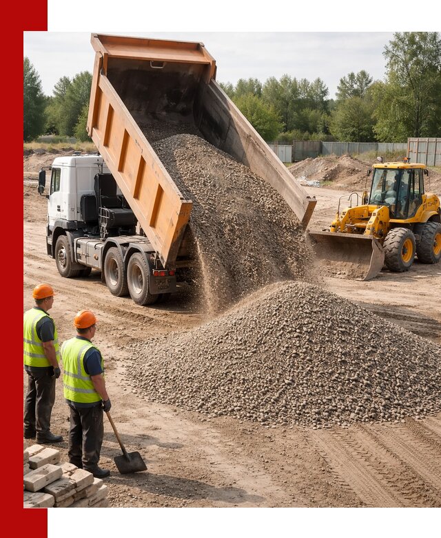Доставка щебёночно-песчаной смеси ЩПС С7 в Астрахани