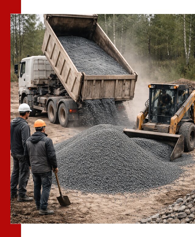 Гранитный отсев 0-5 с доставкой и разгрузкой в Астрахани