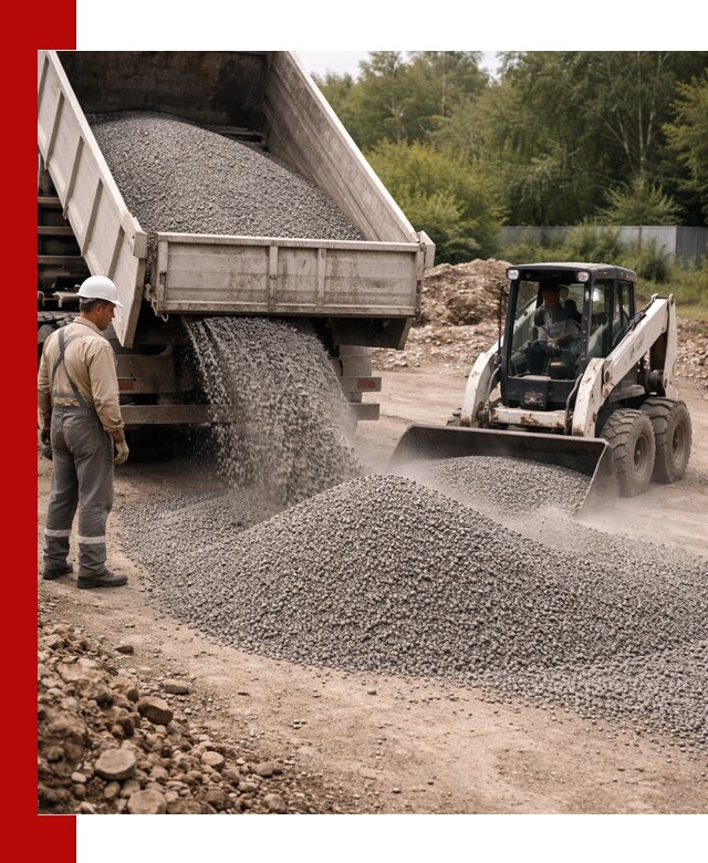 Доставка гравийного отсева 0-5 в Астрахани оптом и в розницу