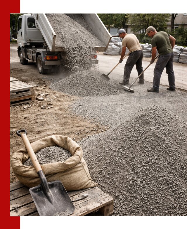 Отсев для тротуарной плитки в Астрахани — доставка и укладка