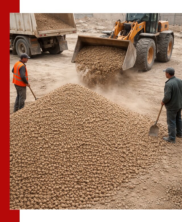 Керамзит фракция 10-20 с доставкой в Астрахани