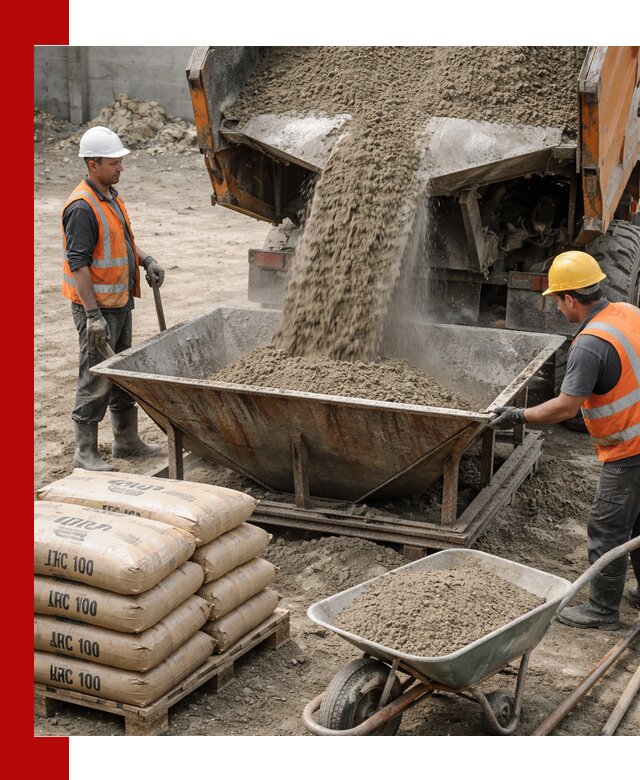 Доставка цементно-песчаной смеси М100 в Астрахани