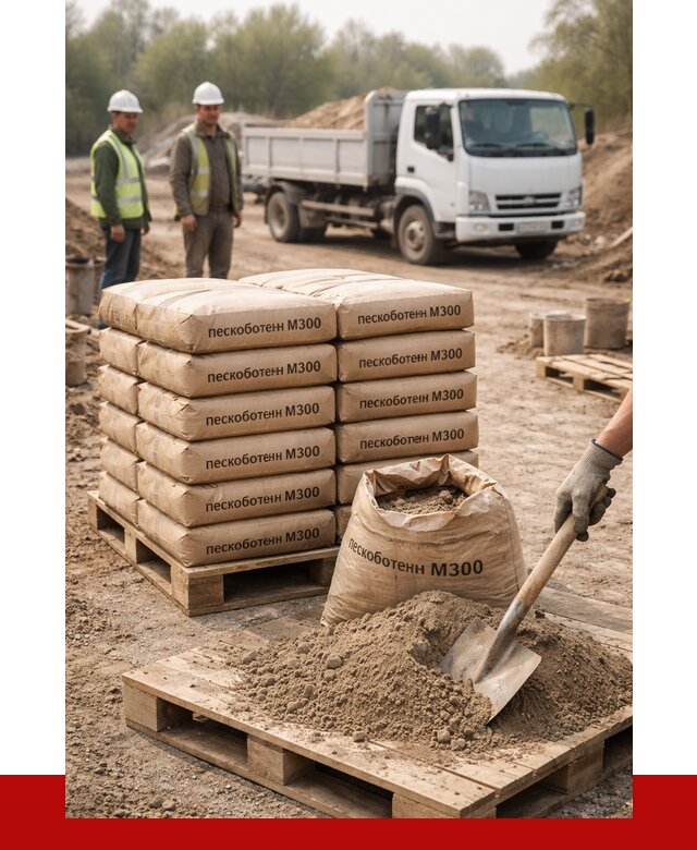 Пескобетон М300 в Астрахани с доставкой от 4778 р. за куб | ПРОНЕРУДСтр