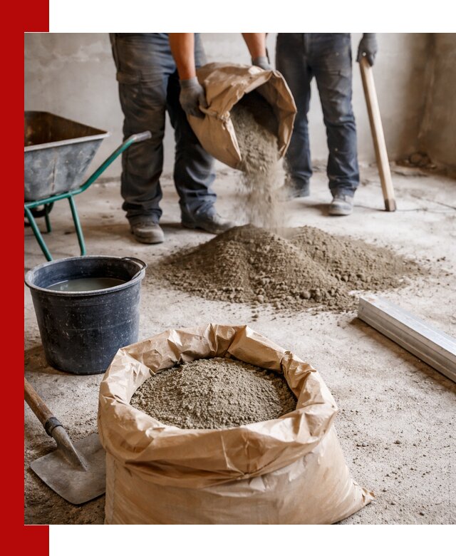 Доставка сухой смеси для стяжки в Астрахани