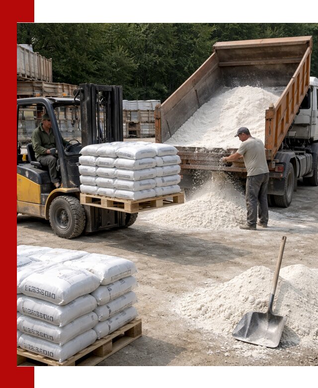 Доставка строительной извести оптом и в розницу в Астрахани