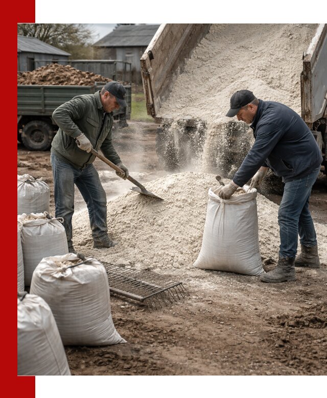 Доставка извести пушонки в Астрахани оптом и мелким оптом