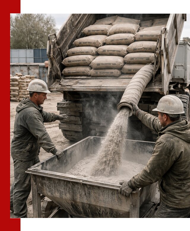 Доставка цемента М400 в Астрахани оптом и в розницу