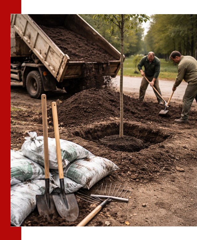 Грунт для посадки деревьев в Астрахани — доставка и подготовка почвы