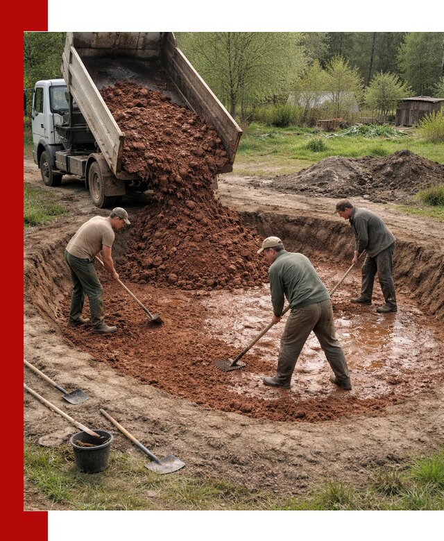 Купить качественную глину для пруда в Астрахани