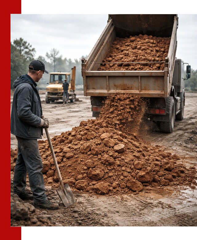 Глина для засыпки в Астрахани с доставкой самосвалами