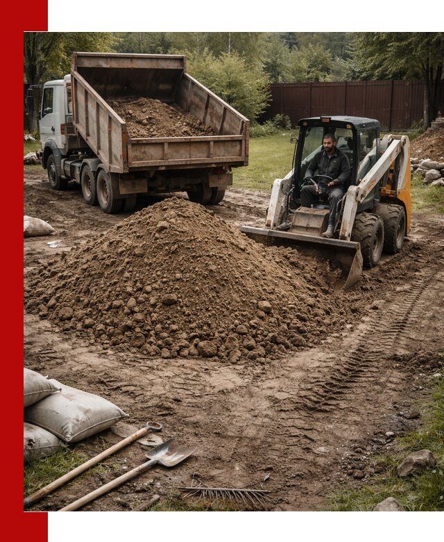 Суглинок для планировки участков в Астрахани с доставкой и выгрузкой