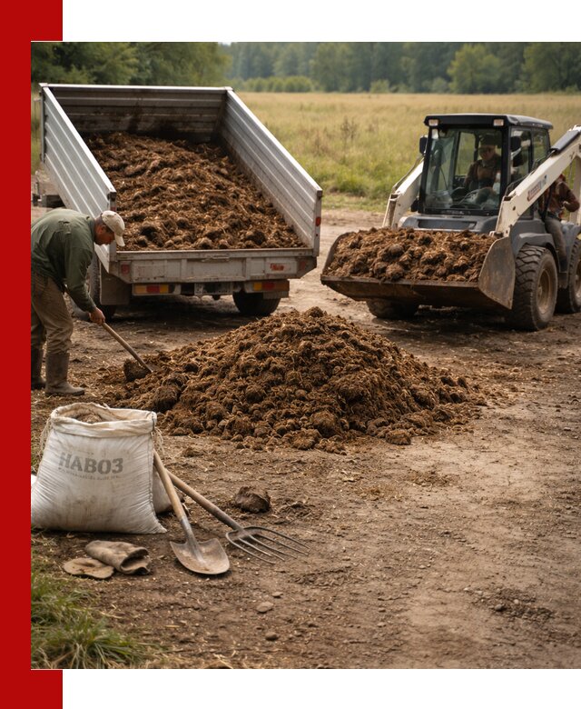 Доставка конского навоза в Астрахани с разгрузкой и доставкой на объект