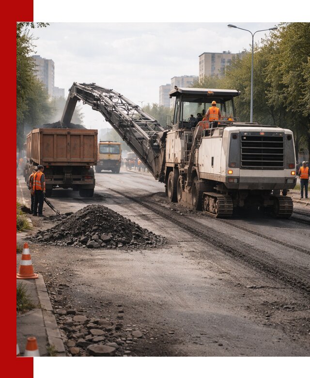 Фрезерованный асфальт в Астрахани — удаление и вывоз старого покрытия