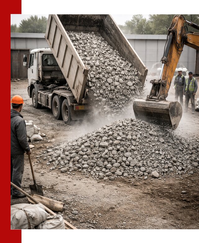 Доставка дробленого бетона в Астрахани оптом и в розницу