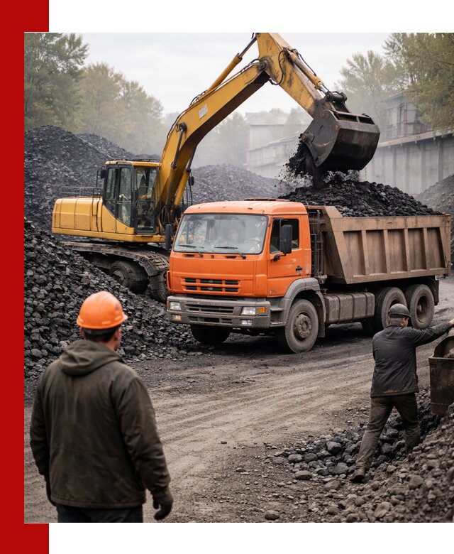 Доставка угля автотранспортом в Астрахани быстро и выгодно