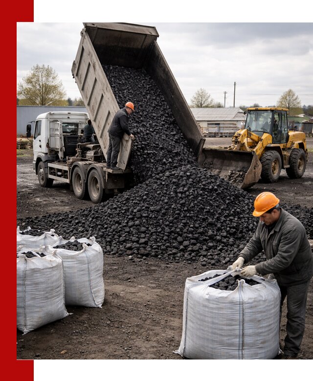 Доставка каменного угля в Астрахани оптом и в розницу