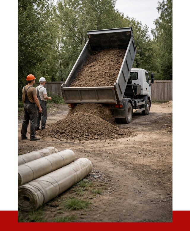 Доставка сыпучих материалов самосвалом в [cvi] от 4316 р. | ПРОНЕРУДСтр